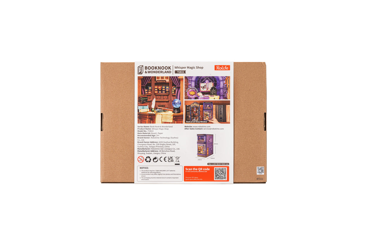 Rolife Whisper Magic Shop TGB22 - back packaging