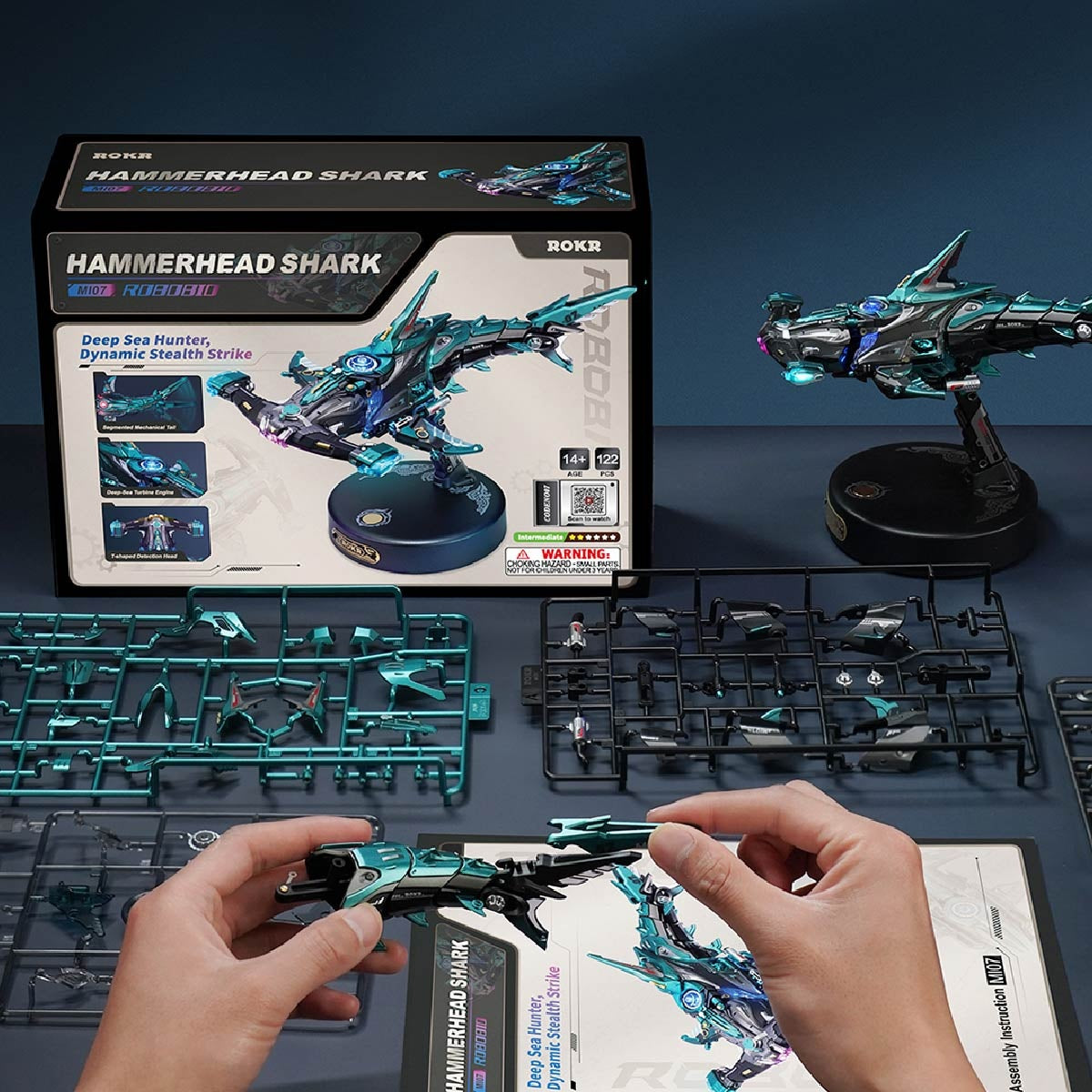 ROKR Hammerhead Shark MI07 - assembly demonstration