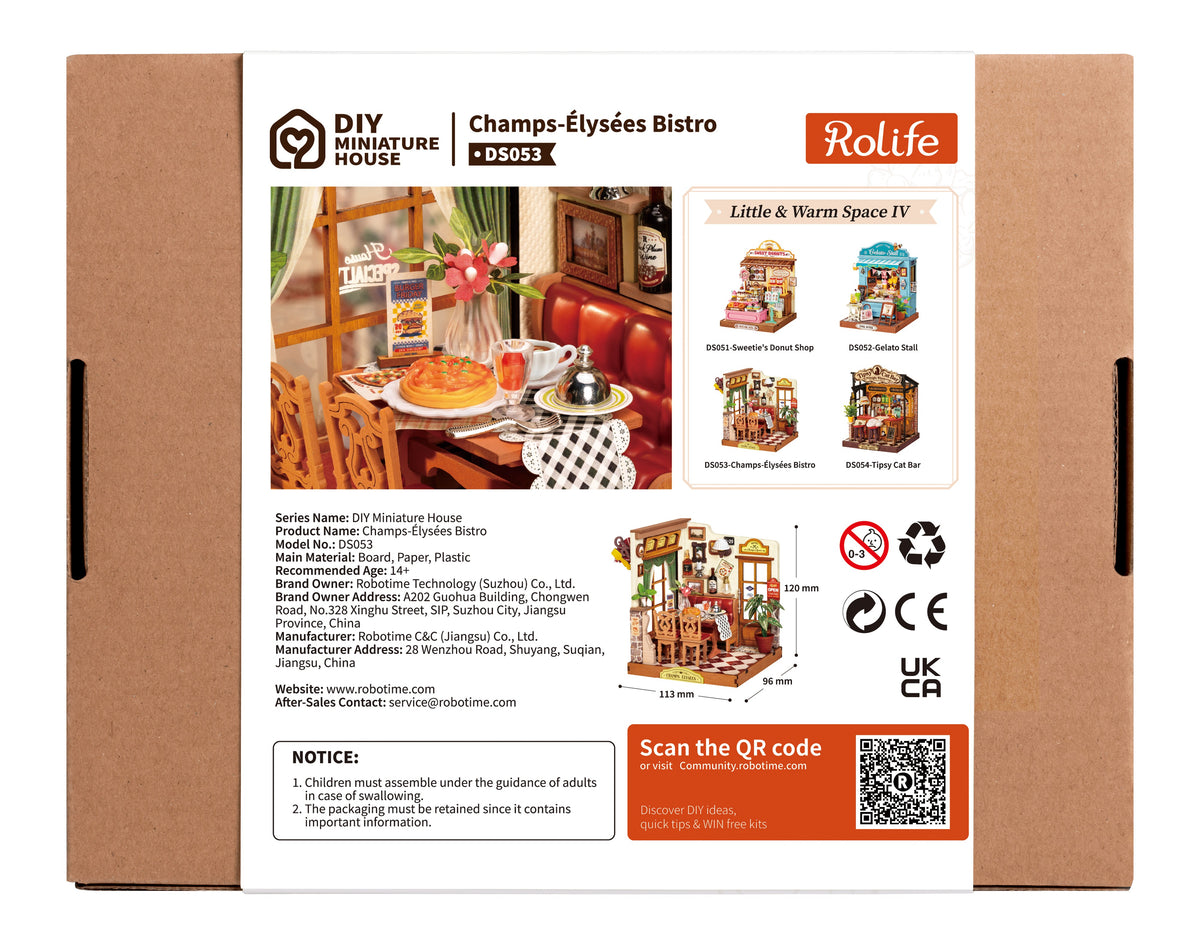 Rolife Champs-Élysées Bistro DS053 - back packaging
