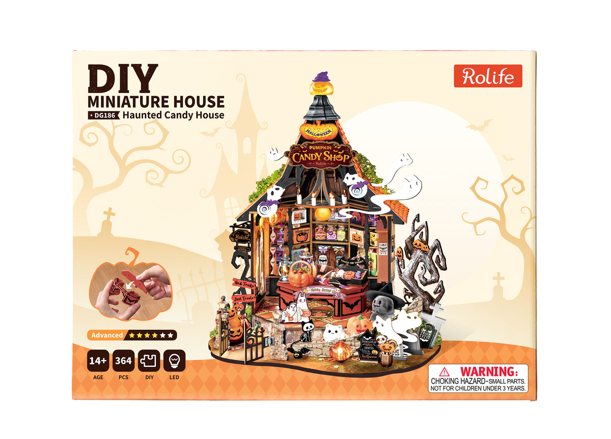 Rolife Haunted Candy House DG186 - front packaging
