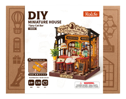 Rolife Tipsy Cat Bar DS054 - front packaging