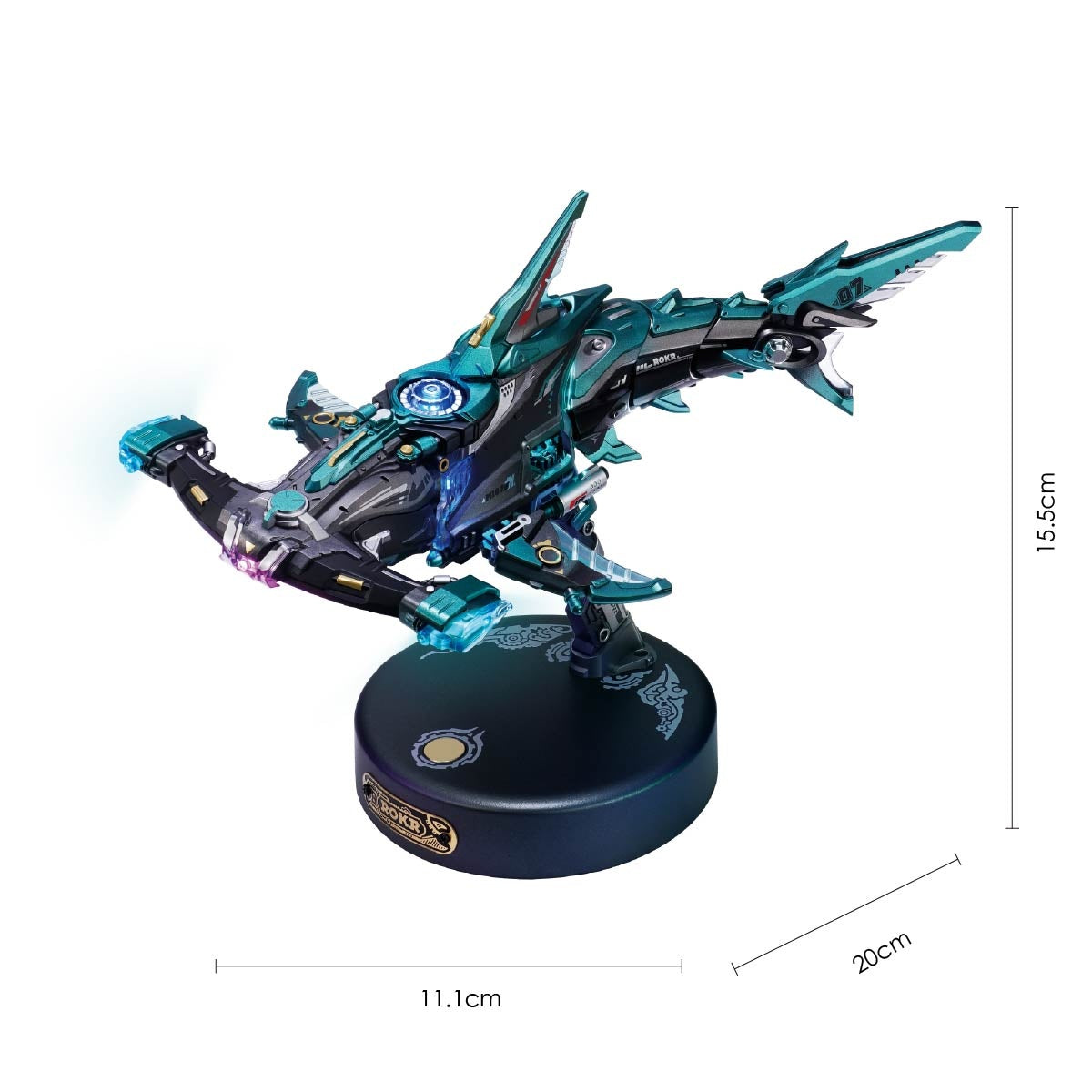 ROKR Hammerhead Shark MI07 - assembled dimensions