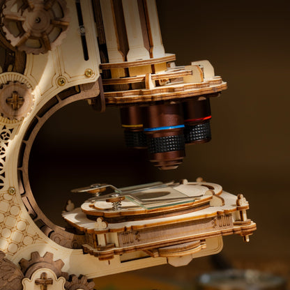 ROKR Microscope ST005 - microscope stage close-up