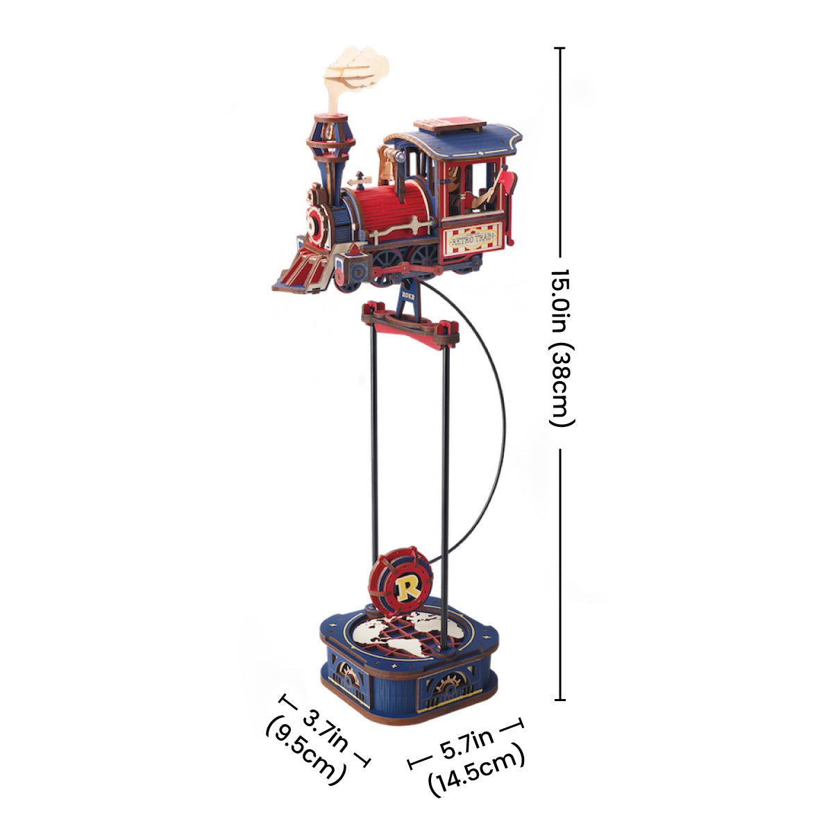 ROKR Power Express MCD07 - assembled dimensions