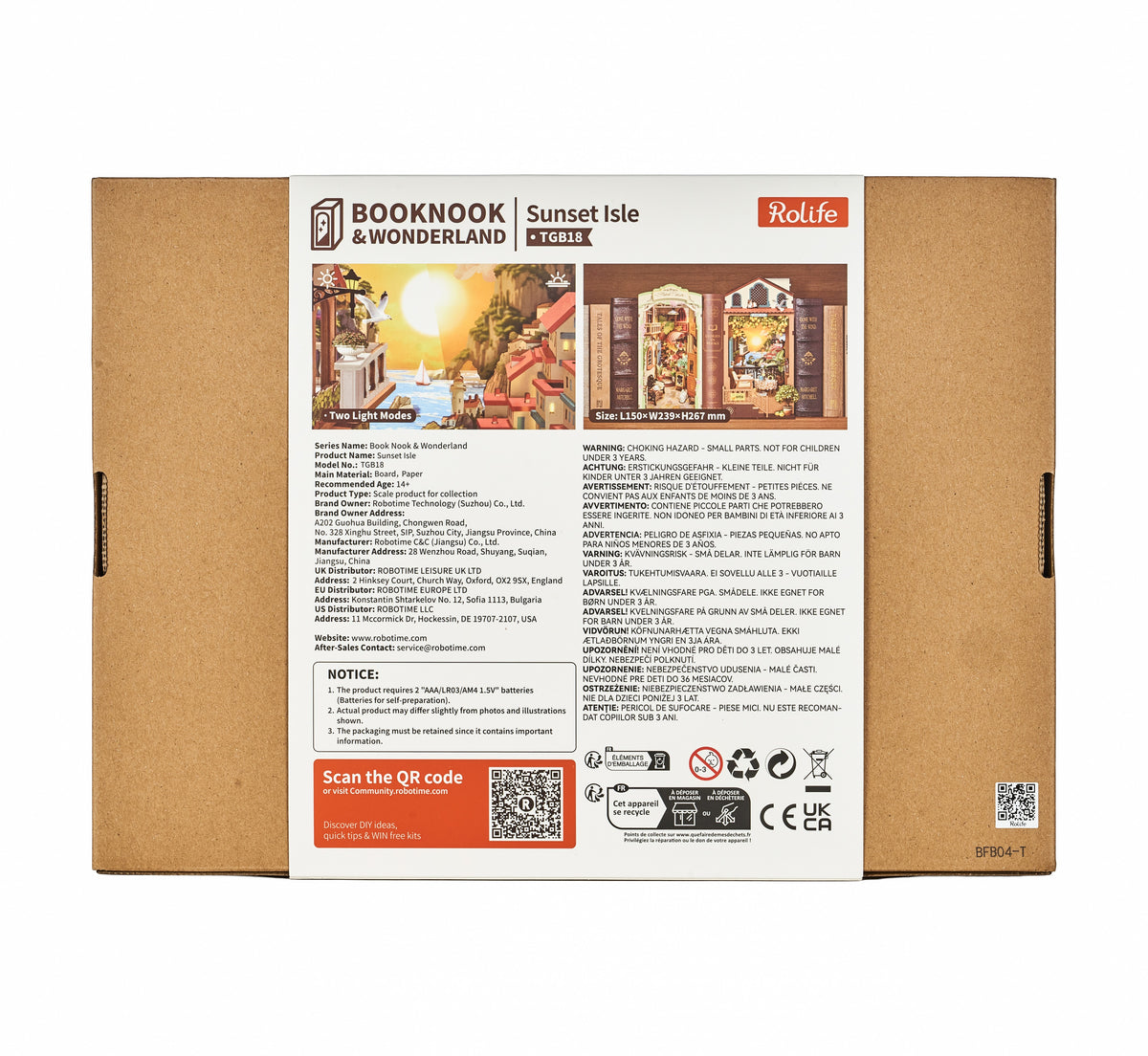 Rolife Sunset Isle TGB18 - back packaging