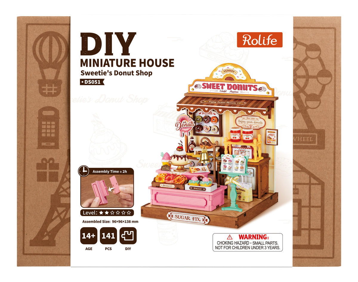 Rolife Sweetie's Donut Shop DS051 - front packaging