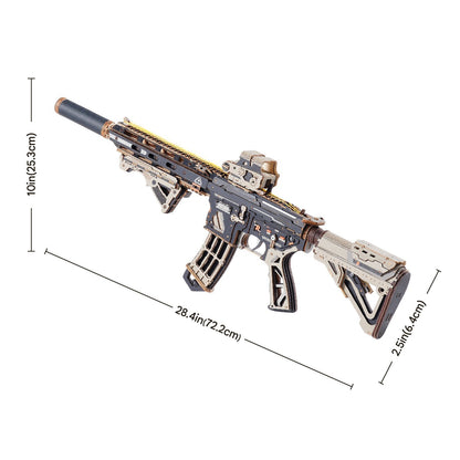 ROKR M416 Carbine LQB02 - assembled model dimensions