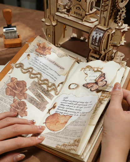 ROKR Classic printing press 3D Wooden Puzzle (LK602) | Classic Letterpress Model