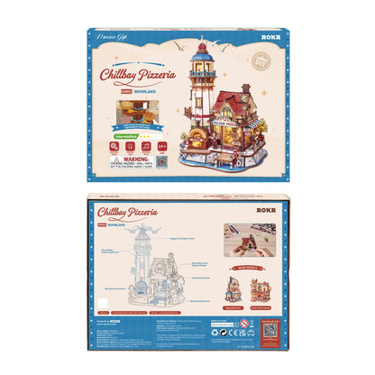 ROKR Chillbay Pizzeria EAM02 - front and back retail packaging