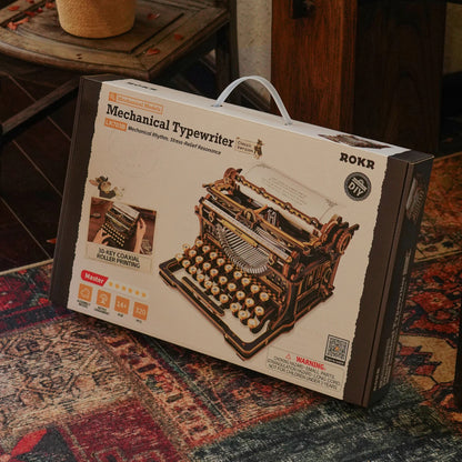ROKR Mechanical Typewriter LK703B product packaging box for classic version
