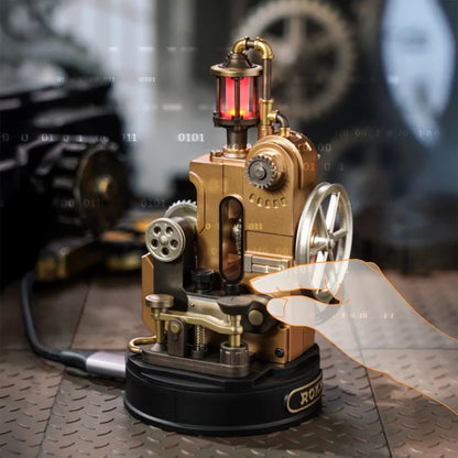 ROKR Morse Telegraph CGM02 Morse code input status with telegraph key and light response