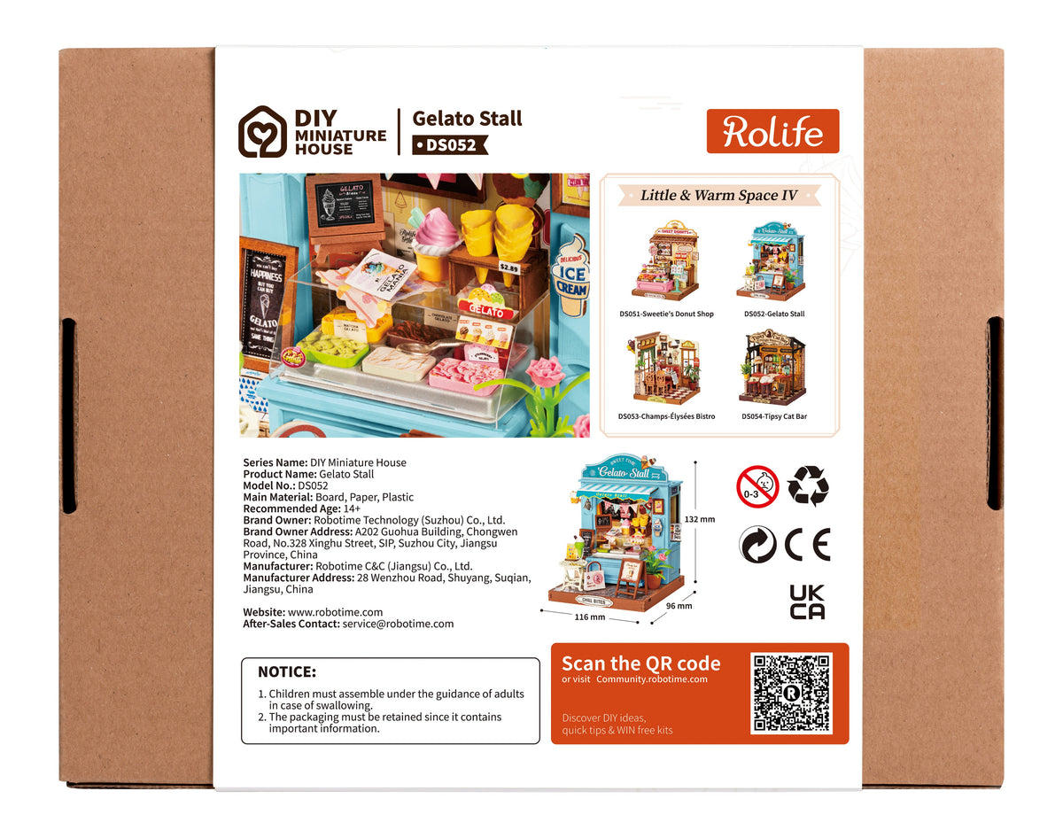 Rolife Gelato Stall DS052 - back packaging