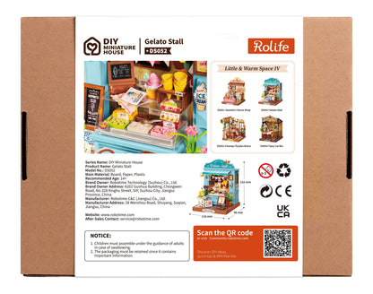 Rolife Gelato Stall DS052 - back packaging