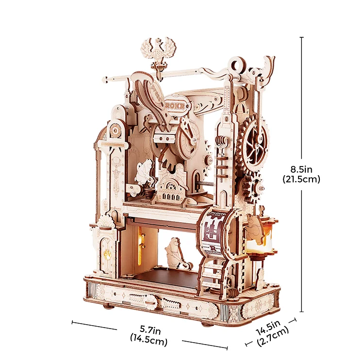 Robotime Rolife ROKR Classic Printing Press 3D Wooden Puzzle LK602