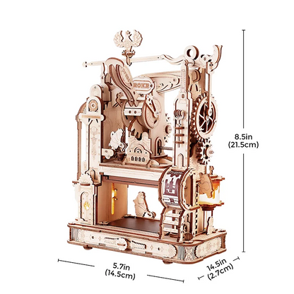 ROKR Classic printing press 3D Wooden Puzzle (LK602) | Classic Letterpress Model