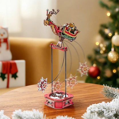 ROKR Santa on Sleigh MCD05 swinging motion feature with gravity balance pendulum