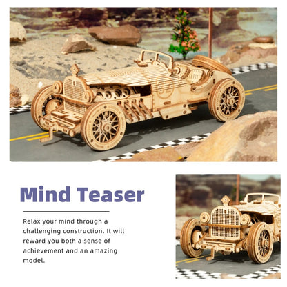 ROKR Cruiser Motorcycle 3D Wooden Puzzle (MC401) | Detailed Wooden Model Kit