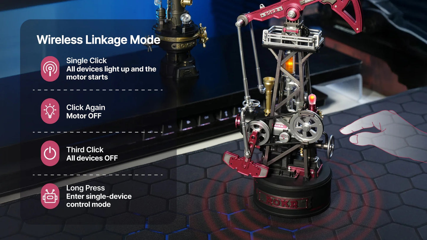 ROKR Navi Lighthouse CGM01 wireless linkage mode control and Type-C powered display