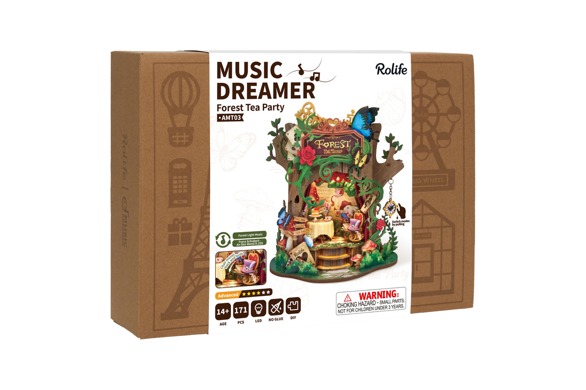 Rolife Forest Tea Party AMT03 - packaging at an angle