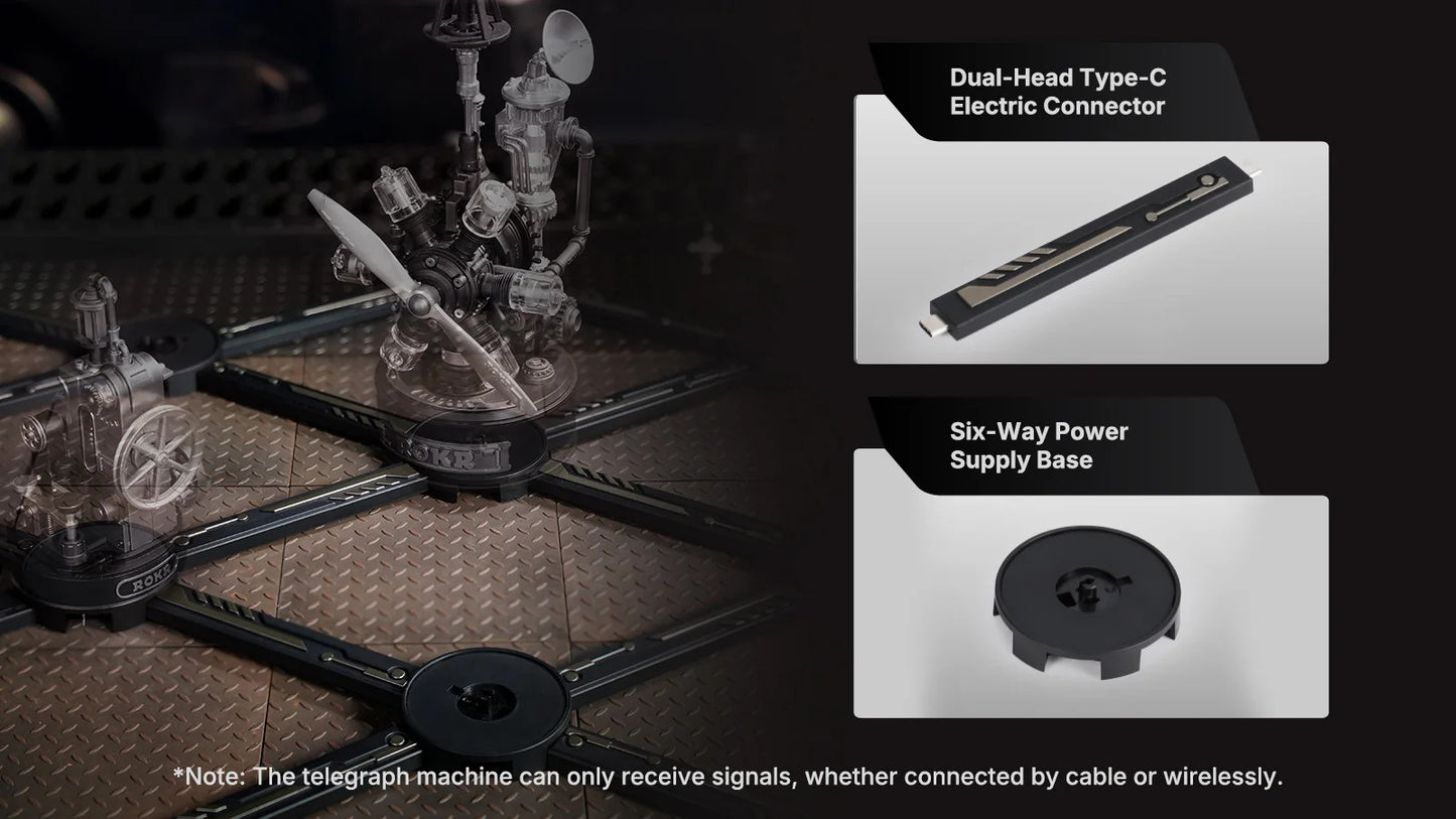 ROKR Morse Telegraph CGM02 Type-C power system and connector base information