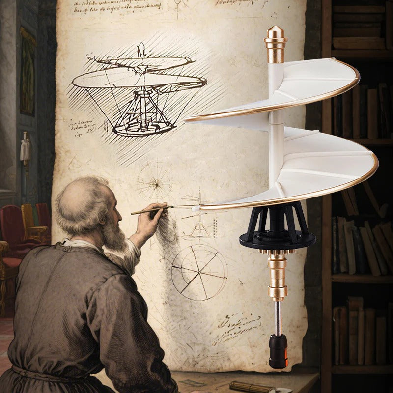 ROKR Leonardo da Vinci's Helicopter CGL01 double helix wing inspired by Leonardo da Vinci design