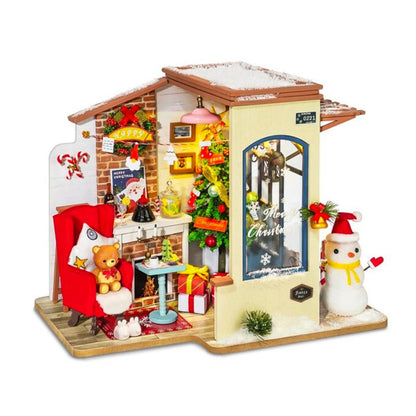 Rolife Christmas Snow House DIY Miniature House Kit (DG18) | LED Light