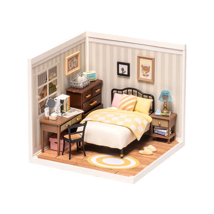 Rolife Super Creator Sweet Dream Bedroom DIY Miniature House Kit (DW009) | 1:24 Scale