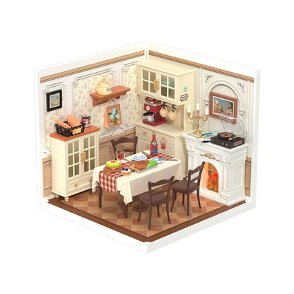 Rolife Super Creator Warm Dining Room DIY Miniature House (DW015B) | 1:24 Scale