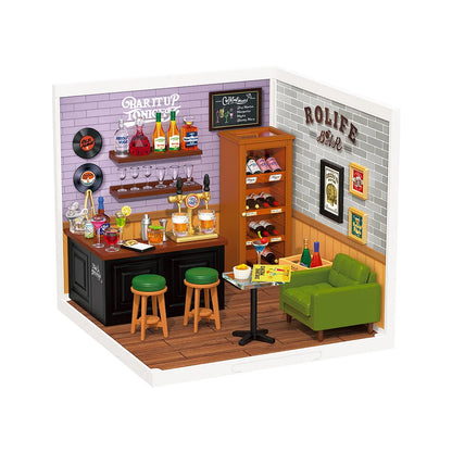 Rolife Super Creator Leisurely Cheers Bar DIY Miniature House (DW012) | 1:24 Scale