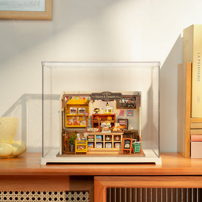 Rolife Miniature House Display Box (DF03L) | Stackable Dust Cover