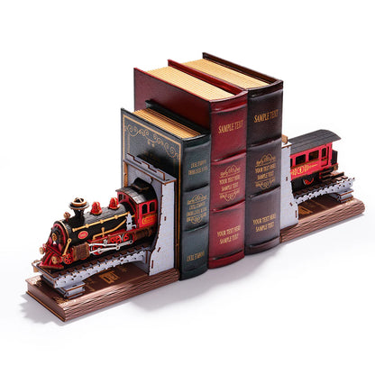 Rolife Century Train DIY Book Nook Kit (TGE01) | Vintage Train Bookshelf Insert