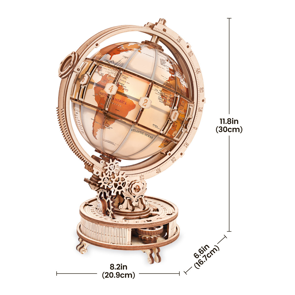 ROKR Luminous Globe ST003D Electric Version motorised base detail