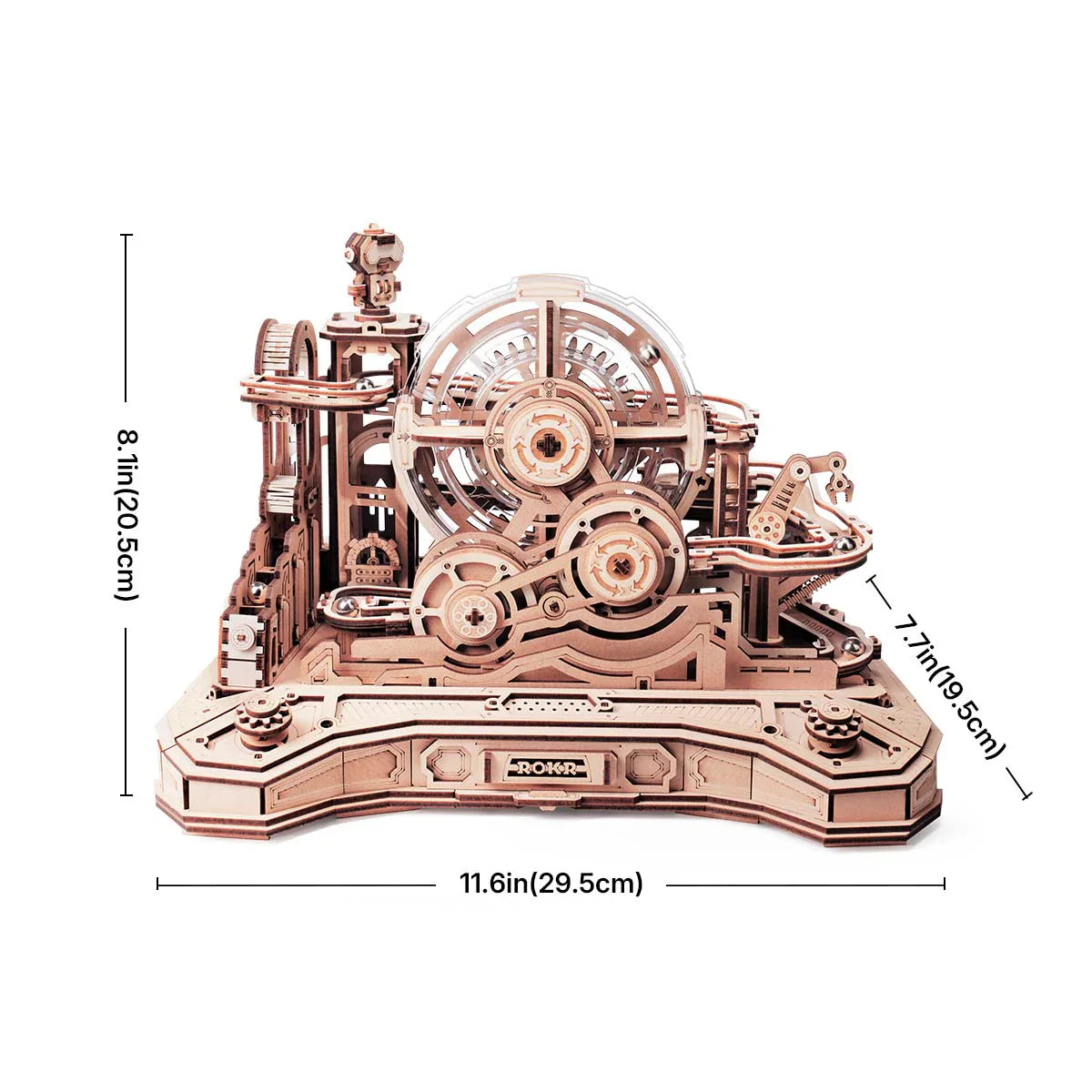 ROKR Gear Ball Challenge 3D Wooden Puzzle - EGC01 | Mechanical Brain Teaser for Teens & Adults