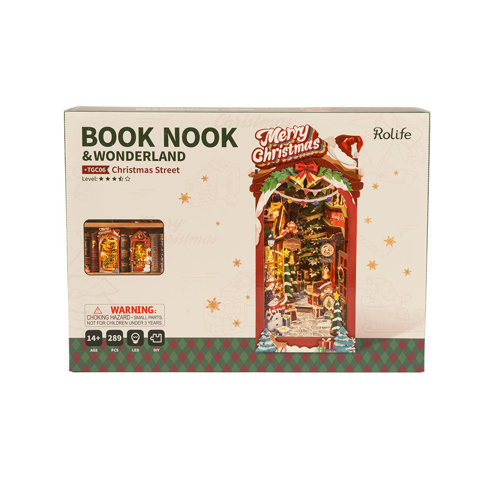 Robotime Rolife ROKR Book Nook Christmas Street TGC06