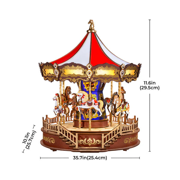 Rolife Classic Carousel 3D Wooden Puzzle (AMC01) | Music & Lights (Type-C)
