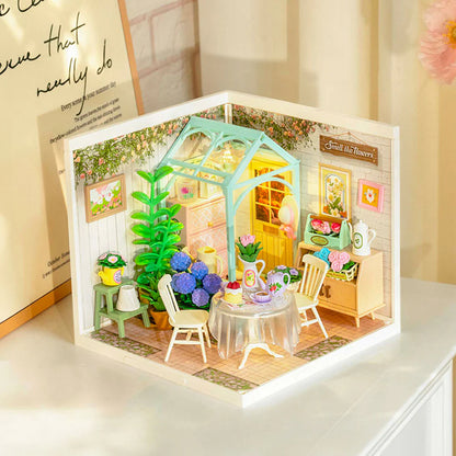Rolife Super Creator Blooming Tea Garden DIY Miniature House (DW013B) | 1:24 Scale