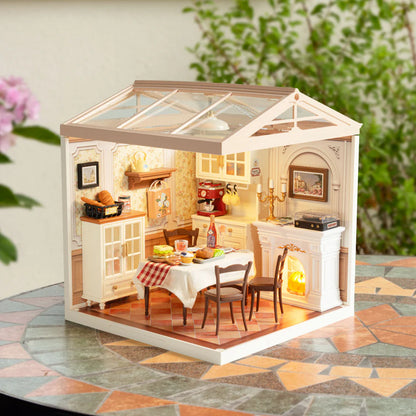 Rolife Super Creator Warm Dining Room DIY Miniature House (DW015B) | 1:24 Scale