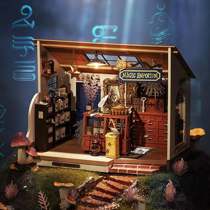 Rolife Kiki’s Magic Emporium DIY Miniature House Kit (DG155) | 1:18 Scale