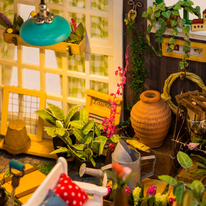 Rolife Miller’s Garden DIY Miniature House Kit (DG108) | Garden Porch Scene
