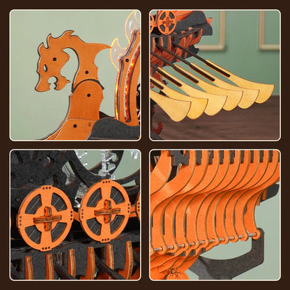 Viking Dragon Ship (LK802) | Mechanical Viking Display