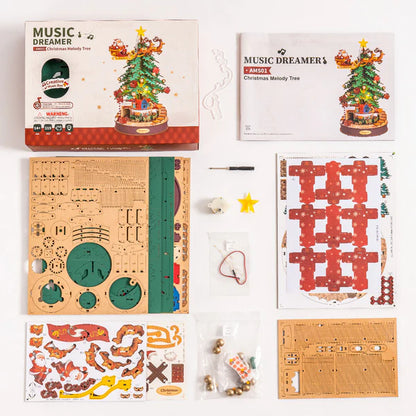 Rolife Christmas Melody Tree Music Dreamer (AMS01) | Music Box + Type-C Lights