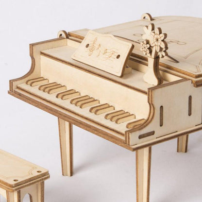 Rolife Grand Piano Musical Instrument 3D Wooden Puzzle (TG402) | Mini Piano Display Model