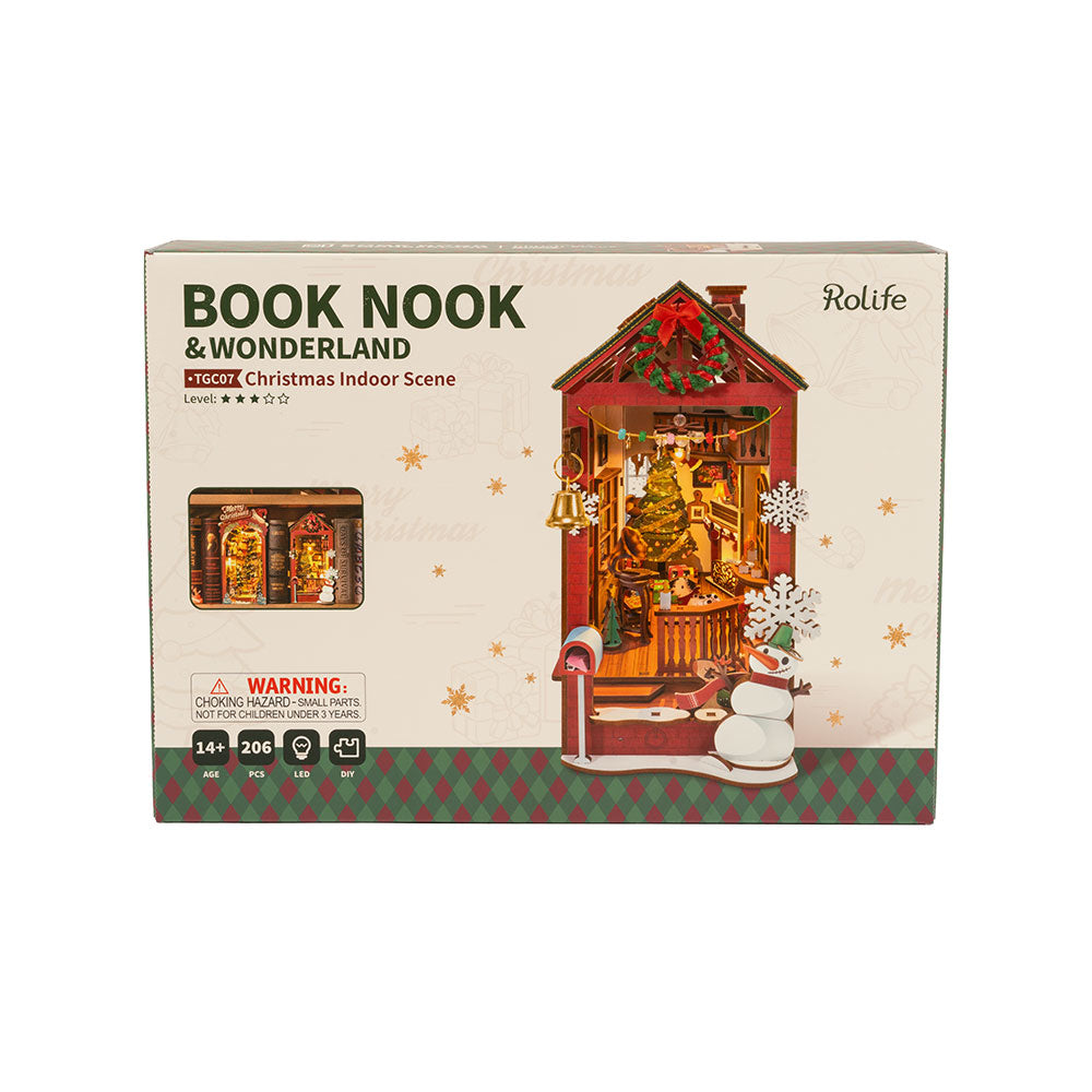 Robotime Rolife ROKR Book Nook Christmas Indoor Scene TGC07