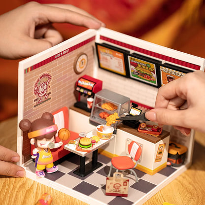 Rolife Super Creator Yum Yum Burgers DIY Miniature House (DW010) | 1:24 Scale