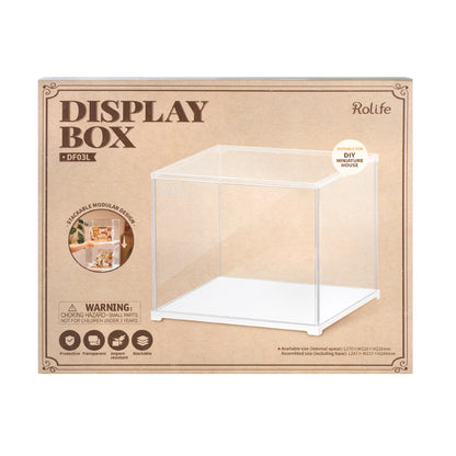 Rolife Miniature House Display Box (DF03L) | Stackable Dust Cover