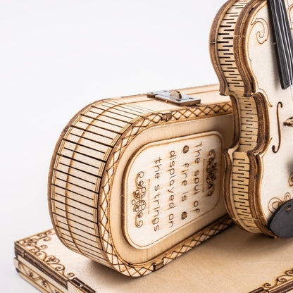 ROKR Violin Capriccio 3D Wooden Puzzle (TG604K) | Easy DIY Violin Display Model