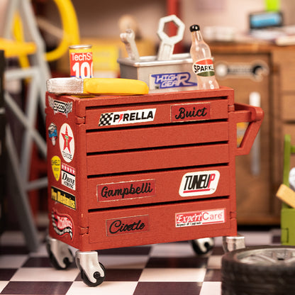 Rolife Garage Workshop DIY Miniature House Kit (DG165) | 1:16 Scale