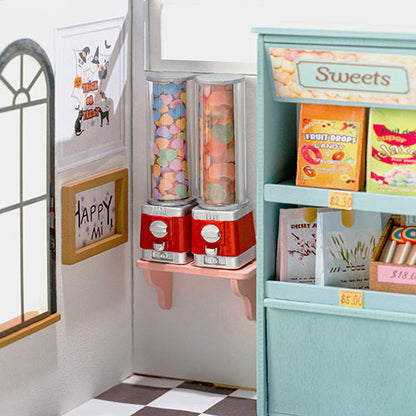 Rolife Rainbow Candy House DIY Miniature House Kit (DG158) | LED Light