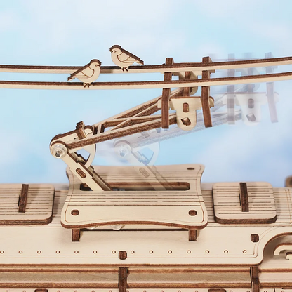 ROKR Classic City Tram 3D Wooden Puzzle (LK801) | Vintage Tram Model