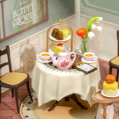 Rolife Super Creator Sweet Sips Tea DIY Miniature House (DW011) | 1:24 Scale